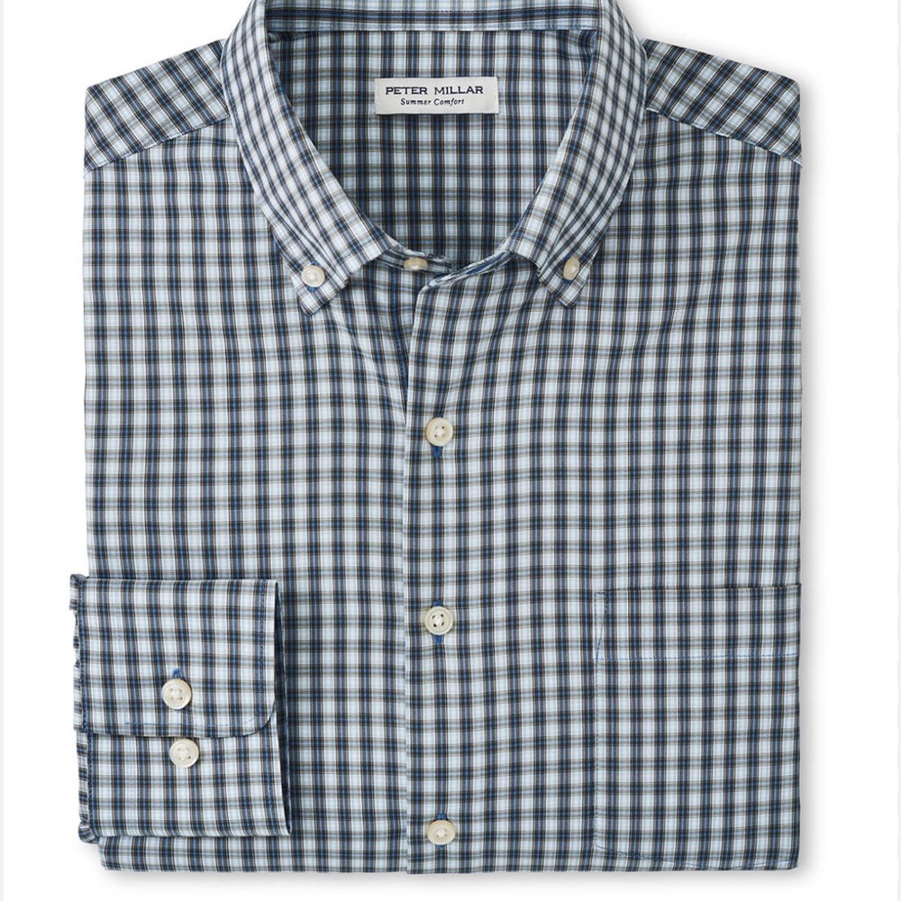 Peter Millar Men's Summer Comfort Button Down Large EUC